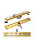 Rea Greek Pro lineáris zuhanylefolyó szett 80 cm, fényes ara