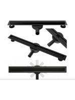 Rea Neo Pro Slim lineáris zuhanylefolyó szett 80 cm, matt fe