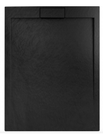 Rea Grand ásványi akril zuhanytálca 80x100 cm szifonnal, fek