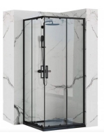 Rea Punto tolóajtós zuhanykabin 90x190 cm átlátszó üveggel,