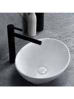 Rea Sofia Mini pultra tehető kerámia mosdótál 34x27 cm, fehé