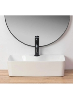 Rea Mery pultra ültethető kerámia mosdótál 50,5x25 cm, fehér