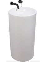 Rea Estera szabadon álló kerámia mosdó 85 cm, túlfolyóval, f