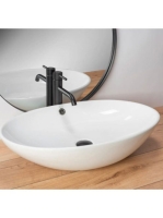 Rea Olga pultra ültethető kerámia mosdótál 63x41,5 cm, fehér