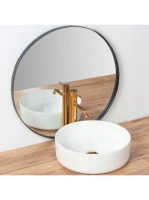 Rea Sami pultra tehető kerámia mosdótál 36x36 cm, fehér REA-