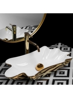 Rea Sea kerámia mosdó kagyló 62x33 cm, click-clack golyós le