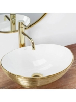 Rea Sofia pultra ültethető kerámia mosdótál 41x34,5 cm, fehé