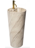 Rea Blanka álló kerámia mosdó 85 cm, csaplyukkal és túlfolyó