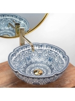 Rea Vivien pultra ültethető kerámia mosdótál 42,5x42,5 cm, k