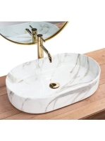 Rea Nadia Shiny Aiax pultra tehető kerámia mosdó 61x38,5 cm,