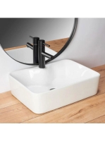 Rea Kelly pultra ültethető kerámia mosdótál 49x38 cm, fehér