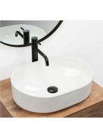 Rea Nadia pultra tehető kerámia mosdótál 50x37,5 cm, fehér R