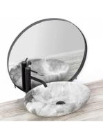 Rea Roxy Stone pultra ültethető kerámia mosdótál 49x31 cm, s