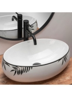 Rea Shila pultra ültethető kerámia mosdótál 46,5x31 cm, fehé