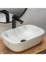 Rea Belinda pultra tehető kerámia mosdótál 46x32cm, matt már