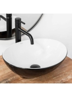 Rea Sofia pultra tehető kerámia mosdótál 41x34,5 cm, fehér /