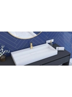 Rea Goya öntött márvány mosdótál 70x46 cm, hófehér REA-U8902