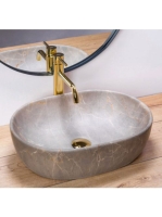 Rea Lara pultra ültethető kerámia mosdótál 48,5x35 cm, matt