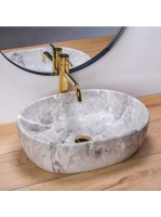 Rea Lara pultra ültethető kerámia mosdótál 48,5x35 cm, matt