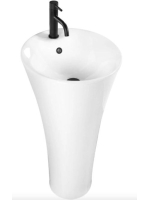 Rea Agnes szabadon álló kerámia mosdó 87 cm, csaplyukkal és