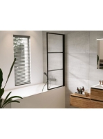 Riho Grid GB501 balos kádparaván 80x150 átlátszó üveg, feket