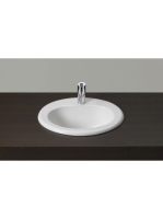 Roca Fedra Pultba építhető mosdó 54,2x45 cm, kétoldalt zomán