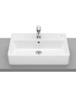 Roca The Gap Square pultra ültethető mosdó 60x42 túlfolyóval