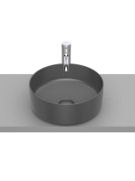 Roca Inspira Round kerek Fineceramic mosdótál R37x14 Onyx sz