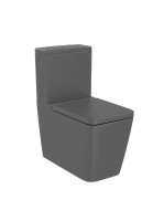 Roca Inspira Square falra tolható WC csésze Rimless Onyx szí