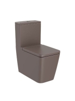 Roca Inspira Square falra tolható WC csésze Rimless Kávé szí