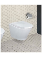 Roca The Gap Round perem nélküli fali WC csésze, rejtett rög