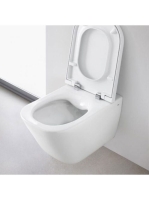 Roca The Gap Square perem nélküli fali WC csésze rögzítővel