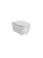 Roca Inspira Round fali WC csésze 56x37 cm Rimless Bézs A346