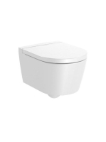 Roca Inspira Round kompakt fali WC-csésze 48x37 Rimless fehé