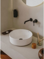 Roca Ona falsík alatti 2-lyukas mosdócsaptelep, matt fekete