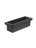 Roca Tempo fali tárolódoboz, szálcsiszolt titán fekete A8170