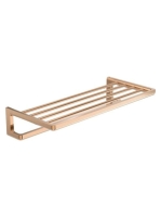 Roca Tempo fali törölközőtartó polc, rózsa arany A817032RG0