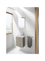Roca Unik Pack Mini mosdószekrény kézmosóval és tükörrel Are