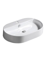 Sapho Kerasan Ring Pultra szerelhető mosdó 65x40 cm, fehér 0