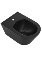 Sapho Avva fali bidé 35,5x53 cm, matt fekete 100324-110 - Fü