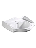 Sapho Kerasan Retro mosdó 73x54 cm, fehér 104701 - Fürdőszob