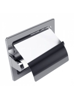 Bemeta Hotel beépíthető WC-papír tartó, polírozott inox 1051