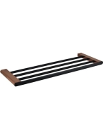 Bemeta Galla törölköző tartó 600 mm, matt fekete/réz 1081050