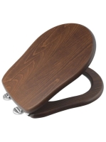 Sapho Kerasan Retro WC-ülőke króm színű pánttal, dió 109040