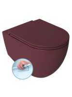 Sapho Isvea Infinity Rimless fali WC csésze 36,5x53 vörös 10