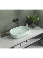 Sapho Infinity Oval kerámiamosdó 55x36 cm, matt mentol 10NF6