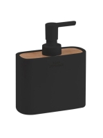 Sapho NINFEA álló szappanadagoló, fekete/bambusz 138014 - Fü