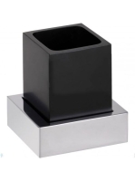 Bemeta Gamma fali fogkefetartó, króm/fekete 145411012 - Fürd