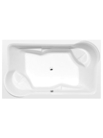 Polysan Duo akril kád 200x120x45 cm, fehér 16111 - Fürdőszob