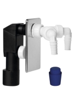 Sapho Bruckner mosógép szifon inox előlappal dupla csatlakoz